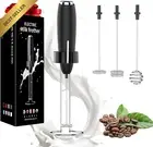 Milk Frother Handheld Foam Maker Battery Mixer for Coffee Latte Matcha Keto