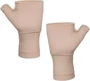 GANAZONO 1Pair Compression Gloves Wrist and Thumb Support for Relief for Sports Daily Activities Comfortable Compression Brace for Men and Women