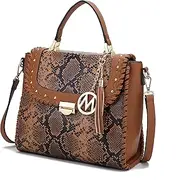 [MKF Collection] MKF Crossbody Satchel Bags for Women – PU Leather Shoulder Pocketbook Handbag – Lady Top Handle Tote Purse