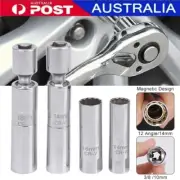 14/16mm Universal Thin Wall Joint Spark Plug Socket Magnetic Wrench Removal Tool