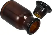 Glass Bottle Reagent Bottle Amber Jars Sample Containers for Liquids Laboratory Glassware Brown Glass