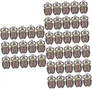 [TEHAUX] 40 Pcs Scarab Pendant Crystal Pendant Pendants for Necklaces Earring Charm for DIY Bulk Charms Beetle Charm Mosaic Accessories Ancient Egypt Alloy Beetle Jewelry Charm