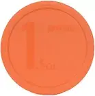 Pyrex 323-PC 1.5qt Round Orange Storage Lid for Glass Bowl
