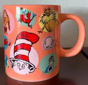 Dr. Seuss Characters 16 oz Mug Cat in the Hat, The Grinch, Lorax, Cindy Lou Who+