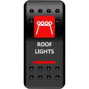 Moose Utility 2106-0450 On/Off Rocker Switch - Roof Lights - Red