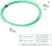 3 Meter 10G OM3 LC to LC Fiber Optical Patch Cord Multi-Mode Duplex 50/125