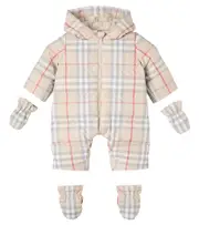 [Burberry Kids] Burberry Kids Baby Burberry Check down snowsuit M 3 beige
