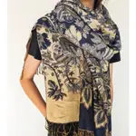 PASHMINA+SILK 喀什米爾真絲印度披肩圍巾 波西米亞民族風