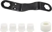 JUTTAUTO RV Water Heater Drain Plug 4pc 1/2" NPT Replacement Plugs 1 Roll PTFE Tape Camper Wrench Kit for 7/8" &15/16" Drain Plugs