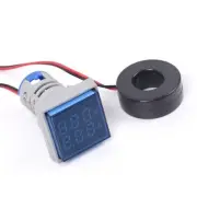 LED Digital 2-Display Voltmeter Ammeter Voltage Gauge Meter AC 60-500V 0-100A-US