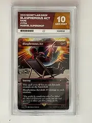 Magic The Gathering | 2025 - Blasphemous Act - Secret Lair Drop - 1756 - Rare - Marvel Superdrop | Ace Graded 10 | Certificate Number 358858