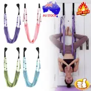 Anti-gravity Aerial Yoga Hammock Inversion Swing Fitness Training Sling Strap AU