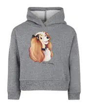 Monnalisa Lady And The Tramp Lurex Hoodie 5Y,2Y Gray