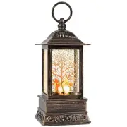 Fall Snow Globe Gnome Lantern, Glitter Lighted Snow Globes Fall Decorations f...