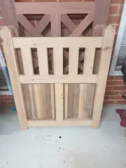 Cypress Pine Spotted Gum Timber Gates 1200x1000 Brand New Mortice and Tennon