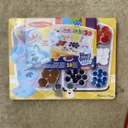 Melissa & Doug Blue's Clues Wooden Chunky Puzzle Fridge Food 10 Pieces NEW