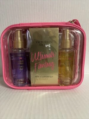 VICTORIA'S SECRET Ultimate Fantasy Mist & Lotion SET, Eight Pieces in Case, NEW