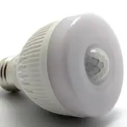 E27 8W Night Bulb PIR Infrared Motion Sensor Detection LED Lamp Warm White