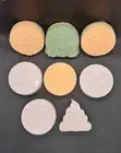 Organic Bath Bomb, Emoji Bath Bomb/Shower Steamer Set - Helps Relax and Heal