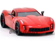 JADA BIG TIME MUSCLE 1:24 2009 CHEVY CORVETTE STINGRAY CONCEPT RED BLACK WHEELS