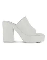 [Senso] Yael Heeled Mules in White