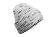 Beechfield Chunky Knit Reverse Patch Beanie (Cloudy Haze) (One Size)