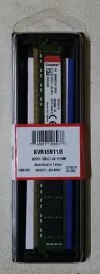 在飛比找Yahoo!奇摩拍賣優惠-全新 金士頓 DDR3 1600 8G 記憶體 桌上型 KV
