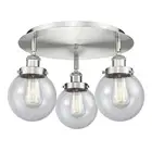 Innovations Lighting 916-3C-10-18 Beacon Flush Beacon 3 Light - Nickel