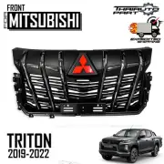 Front Grille Black Chrome For Mitsubishi Triton L200 Pickup Mr Ute 2019-2022 (for: Mitsubishi)