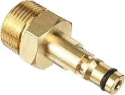 Taicols Pressure Adapter Set M22 Quick Connect Kit for High Pressure Washer Gun and Hoses, Flexible Shaft Adapter, M22 High Pressure Pipe Quick Connector Converter for K-Series, All Brass