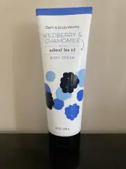 BATH BODY WORKS WILDBERRY CHAMOMILE FRAGRANCE BODY CREAM 8 OZ Tea Oil