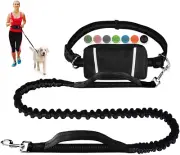 Hands Free Dog Leash Bungee Retractable Dog Running Waist Leash for Running Wal