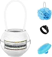 AOOTE 8 Stages Bath Filter,Bath Water Filter for Tub with Shower Ball and Shampoo Brush,Bath Filter for Babies and Adults,Ball Bath Filter,BPA Free,Purify Your Bathwater for Healthier Skin and Hair