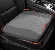 Memory Foam Car Seat Cushion for Driving Sciatica Back Pain Relief Dark Grey