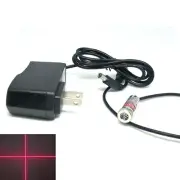 w 5V Power Adapter 650nm 5mw Red Laser Module Cross Beam Sewing Printing Lights