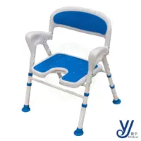 在飛比找蝦皮購物優惠-晉宇 A字折收洗澡椅 JY-312 可收折 Ｕ型座墊 沐浴椅