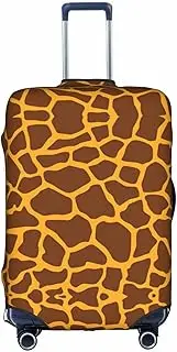 [pvinnk] Giraffe Print Print Protective Luggage Cover Elastic Washable Suitcase Travel Gear Protector, White, Large