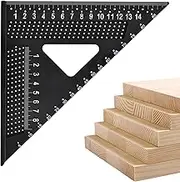 Square for Woodworking | Precision Triangle Ruler,Multipurpose Precision Triangle Square Ruler for Woodworking, Layout, Framing, Measuring, Roofing, Welding