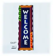 Welcome Sign Hand Painted Whimsical