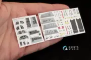 Quinta Studio 1/48 F-16D Interior Detail Set (on decal paper) for Hasegawa Kit
