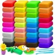 Air Dry Clay 36 Colors, Modeling Clay for Kids, DIY Molding Magic Clay, Gift for