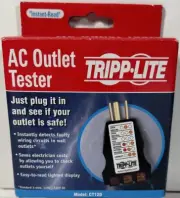 Tripp Lite CT120, Instant Read 3 - Wire AC Outlet Tester - NEW!