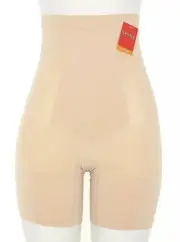 SPANX L136147 Women's Nude 'OnCore' High Waist Mid-Thigh Shorts Size XL