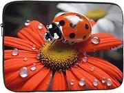 Ladybug Daisy Laptop Sleeve 15 inch Shockproof Protective Computer Carrying Cover Water Resistant Computer Bag Laptop Case Briefcase Handbags Portable Laptop Bag Gifts for Men Women