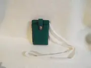 COACH Polished Pebble Leather Turnlock Chain Phone Crossbody Pouch Wallet ~NWT~