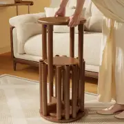 Stackable Stools Set of 4, Wooden Stool 18 Inch Stool Stackable Side Tables Nest