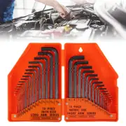 Metric Imperial Allen Wrench Set L Shape Ball End Hex Key Bike Repair--