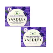 Yardley London Moisturizing Soap English Lavender 2 x 4oz Bars - Pack of 2