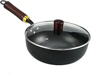 Iron Pan | Japanese Hand-Forged Non-Stick Iron Pan,Thick Non-Stick Hand-Forged Pot for Stove Induction Hob Kitchen Restaurants Home Camping