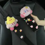 Anime Kirby Star Car Seat Belt Shoulder Protection Auto Parts Plush Seat Belt